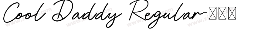Cool Daddy Regular字体转换